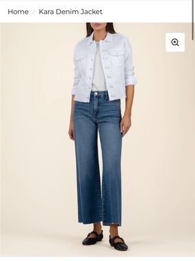 Kut from the Kloth White Denim Jacket